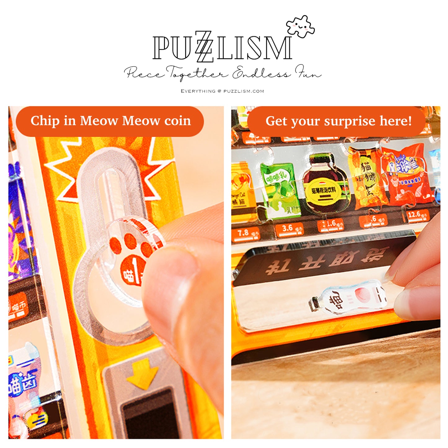 Infinite Snack Vending Machine Irregular Acrylic Puzzle