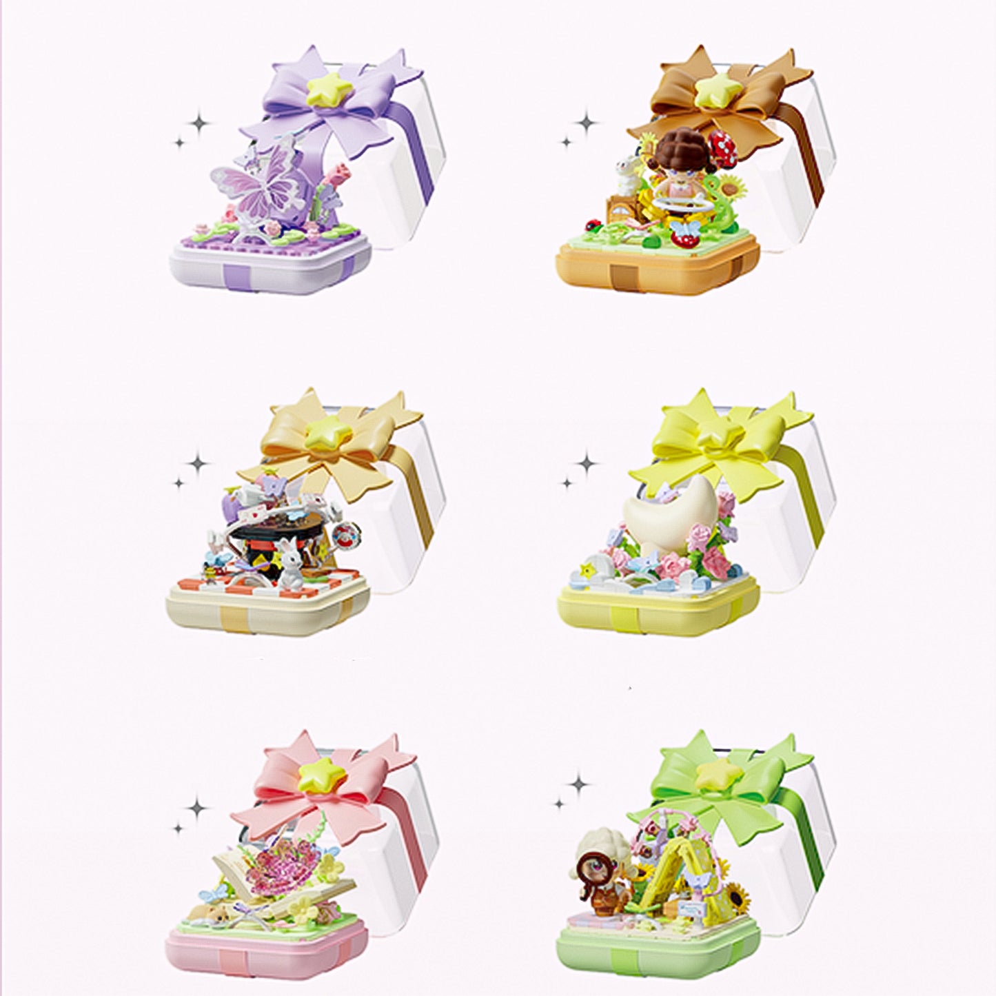Star Wish Fingertip Romantic Continuation Building Block Set Ring Box