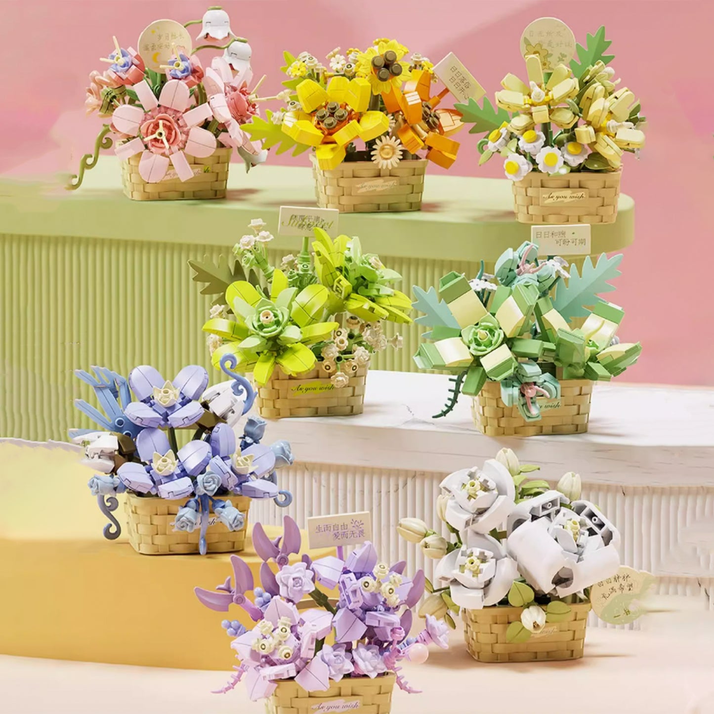 Blossom Sweet Talk Summer Longing Display Building Block Set