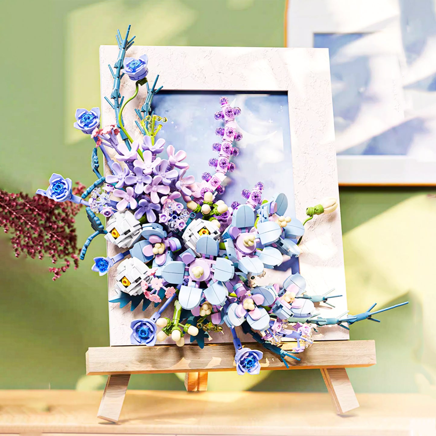 For You Series Flower Language and Painting Bouquet Display Set