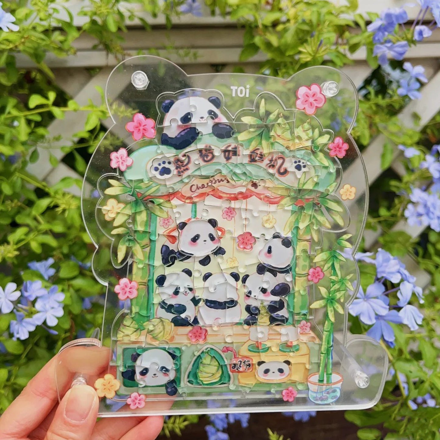 Panda Claw Machine 70 Piece Acrylic Puzzle