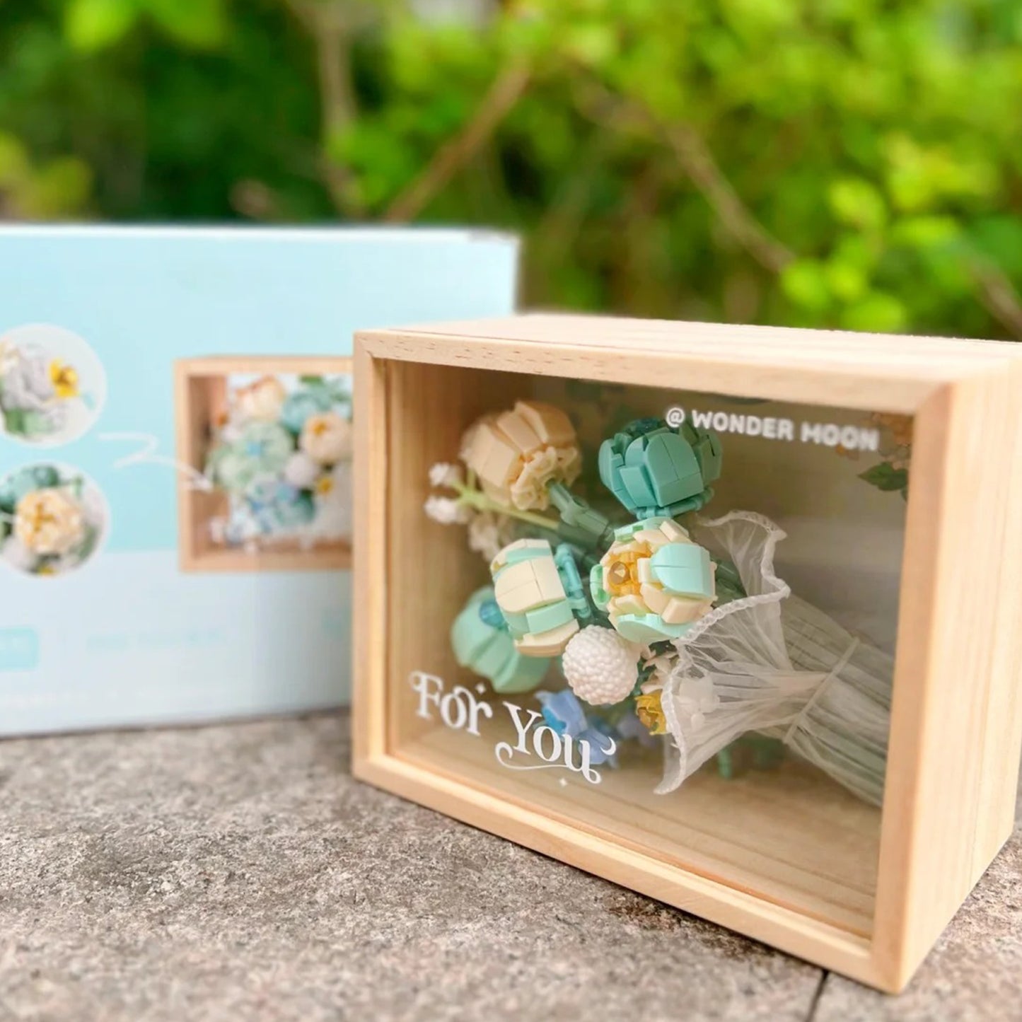 For You Series Stars Blooms Building Block Flower Bouquet Display Set