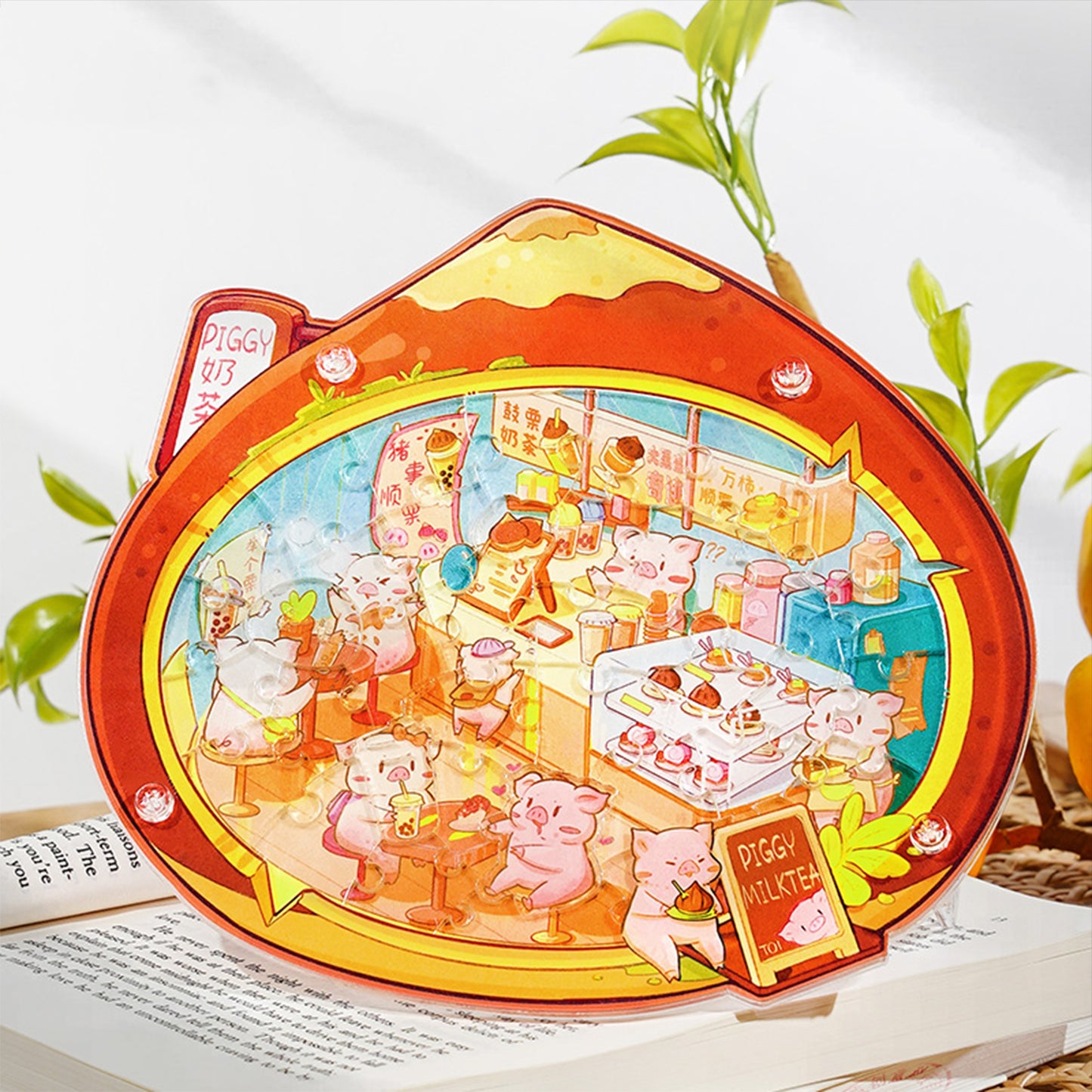 Sweet Core Series Smooth Sailing with the Piggy Irregular Acrylic Puzzle