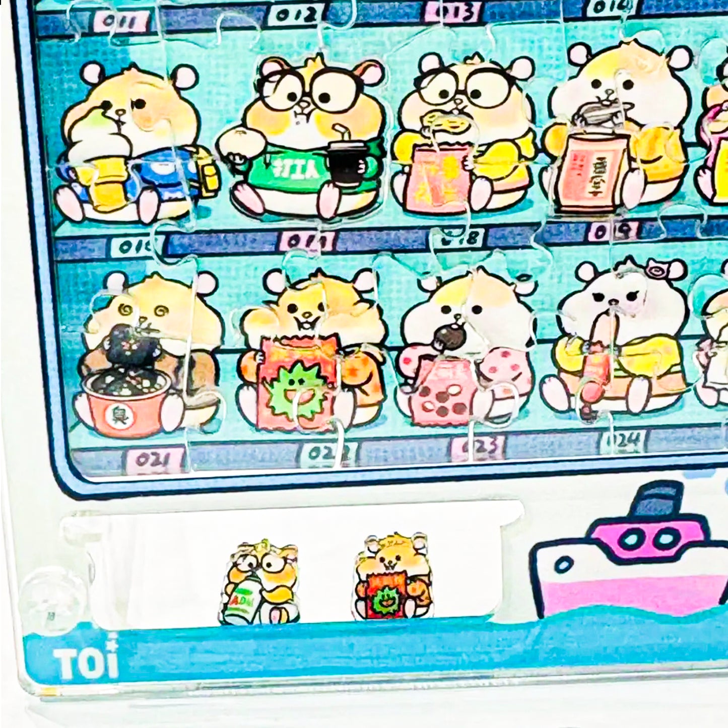 Infinite Snack Vending Machine Cute Hamster Irregular Acrylic Puzzle