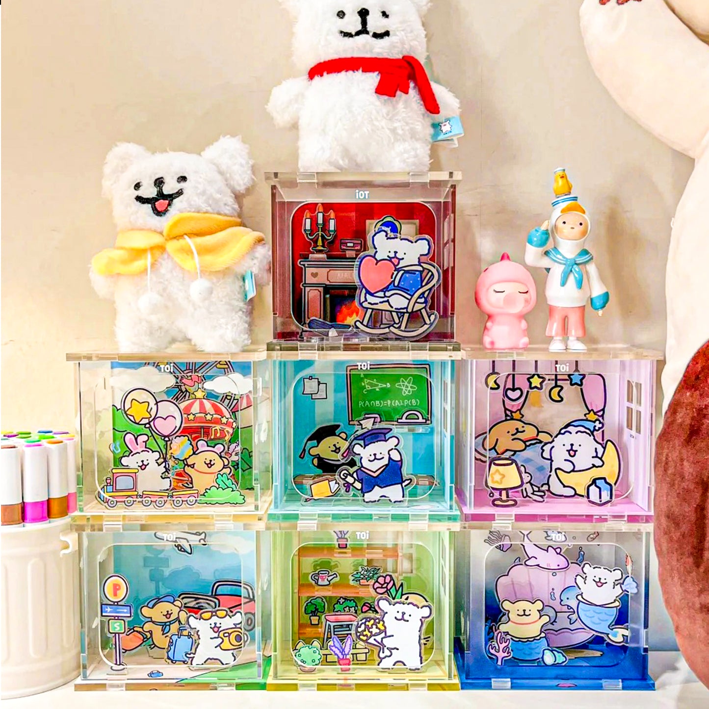 Maltese Puppy Playhouse Acrylic Puzzle