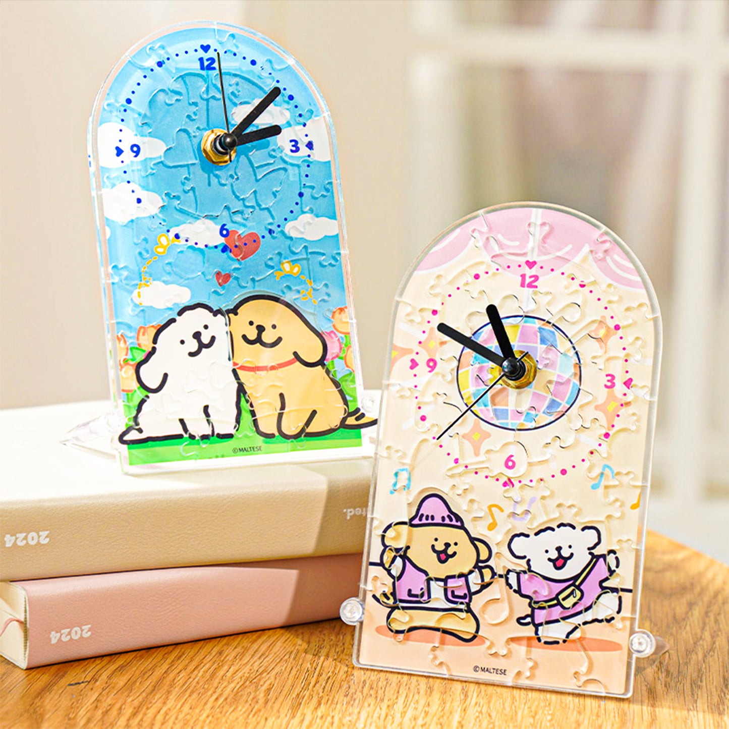 Maltese Gateway of Time Swinging Moments Acrylic Puzzle
