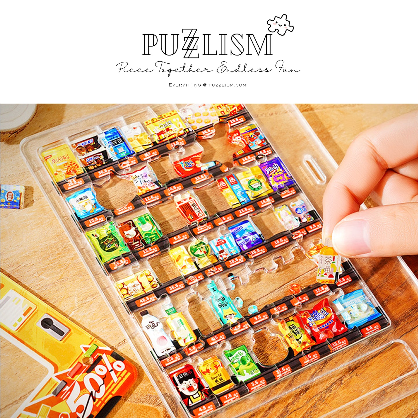 Infinite Snack Vending Machine Irregular Acrylic Puzzle
