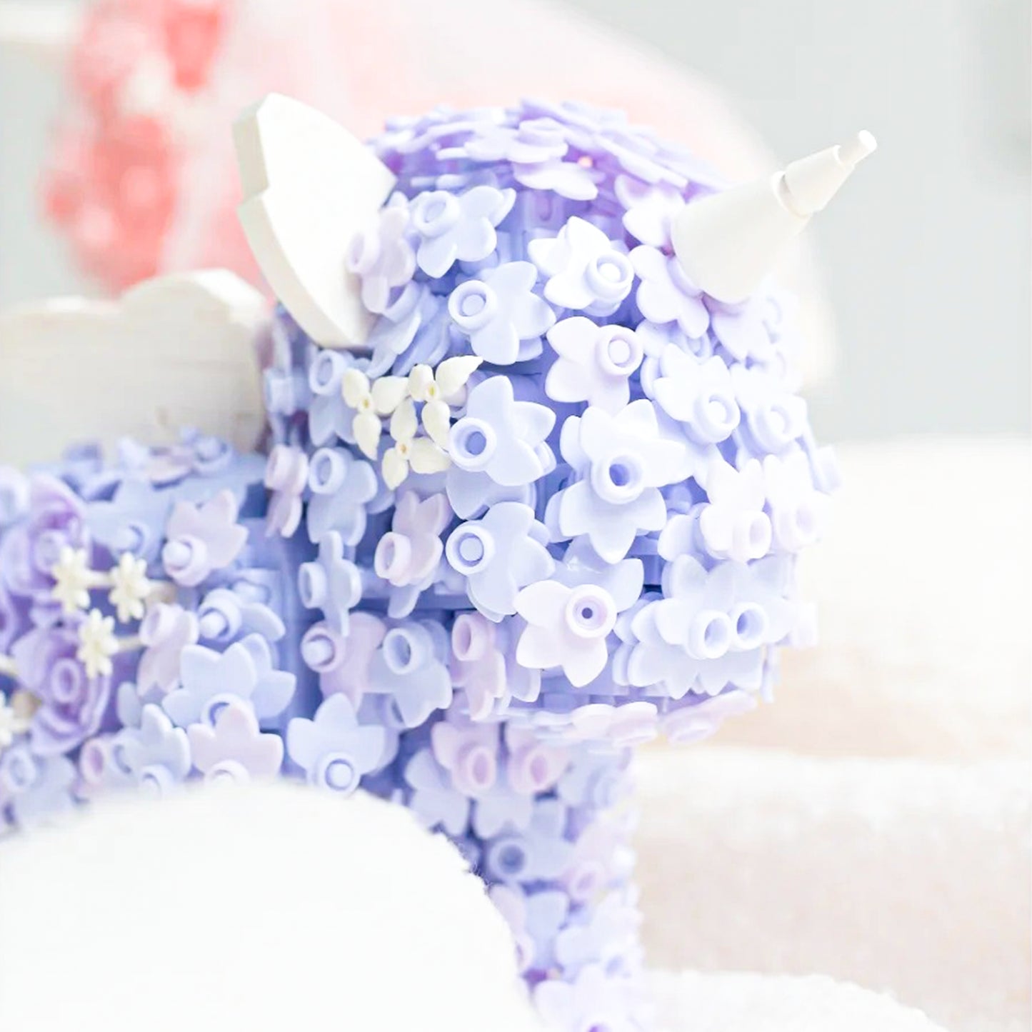 Unicorn Series Purple Starry Dream Display Building Block Set