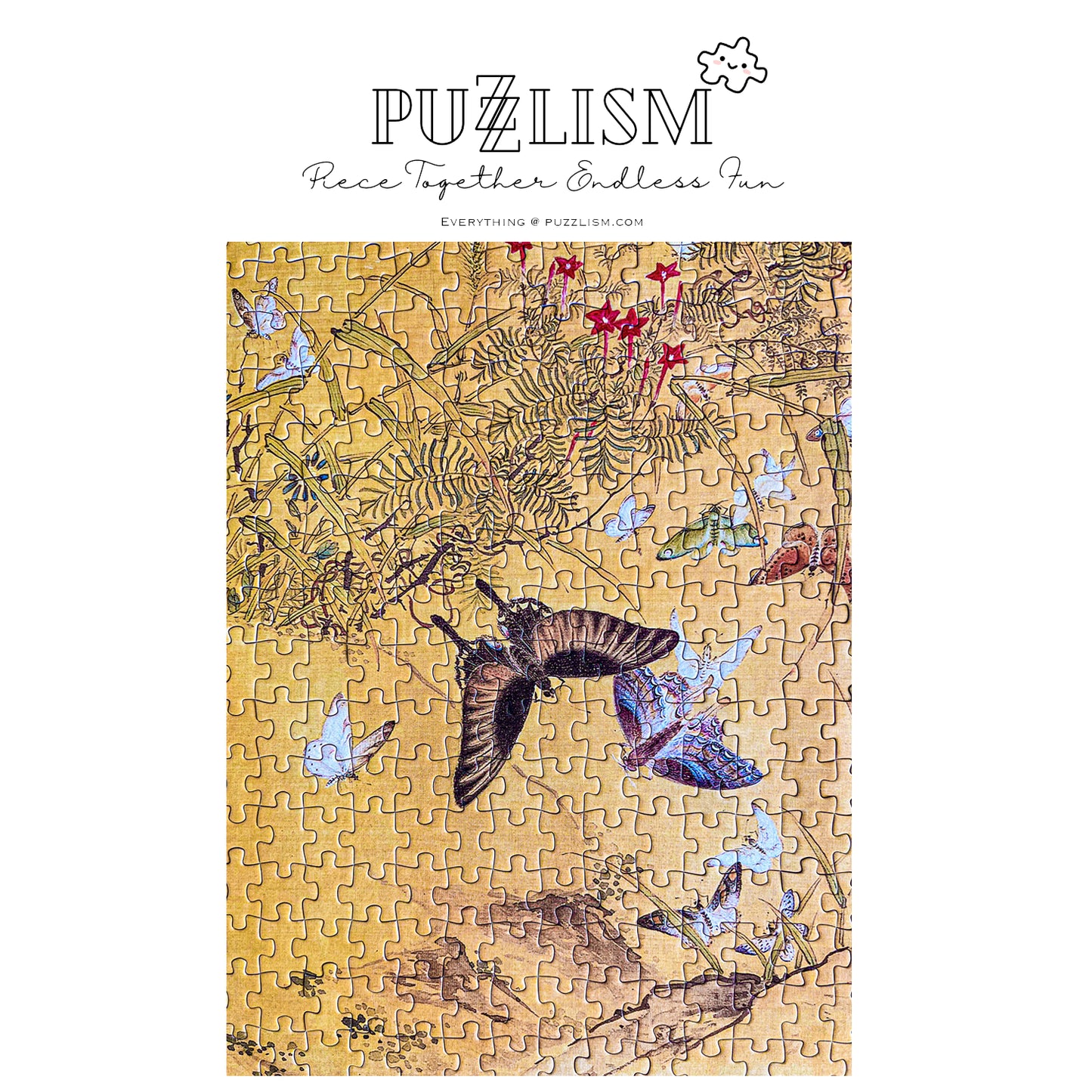 Hundreds of Butterflies 800 Piece Jigsaw Puzzle