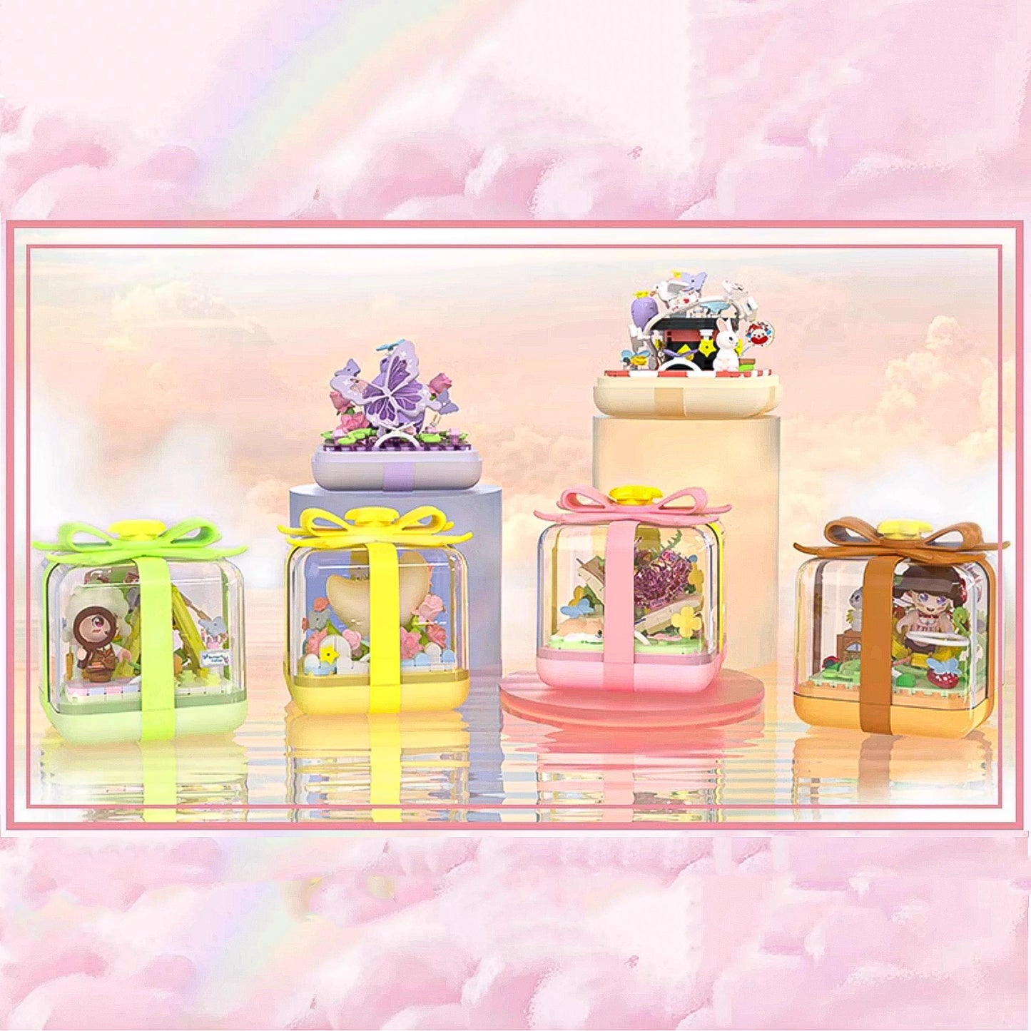 Star Wish Fingertip Romantic Continuation Building Block Set Ring Box