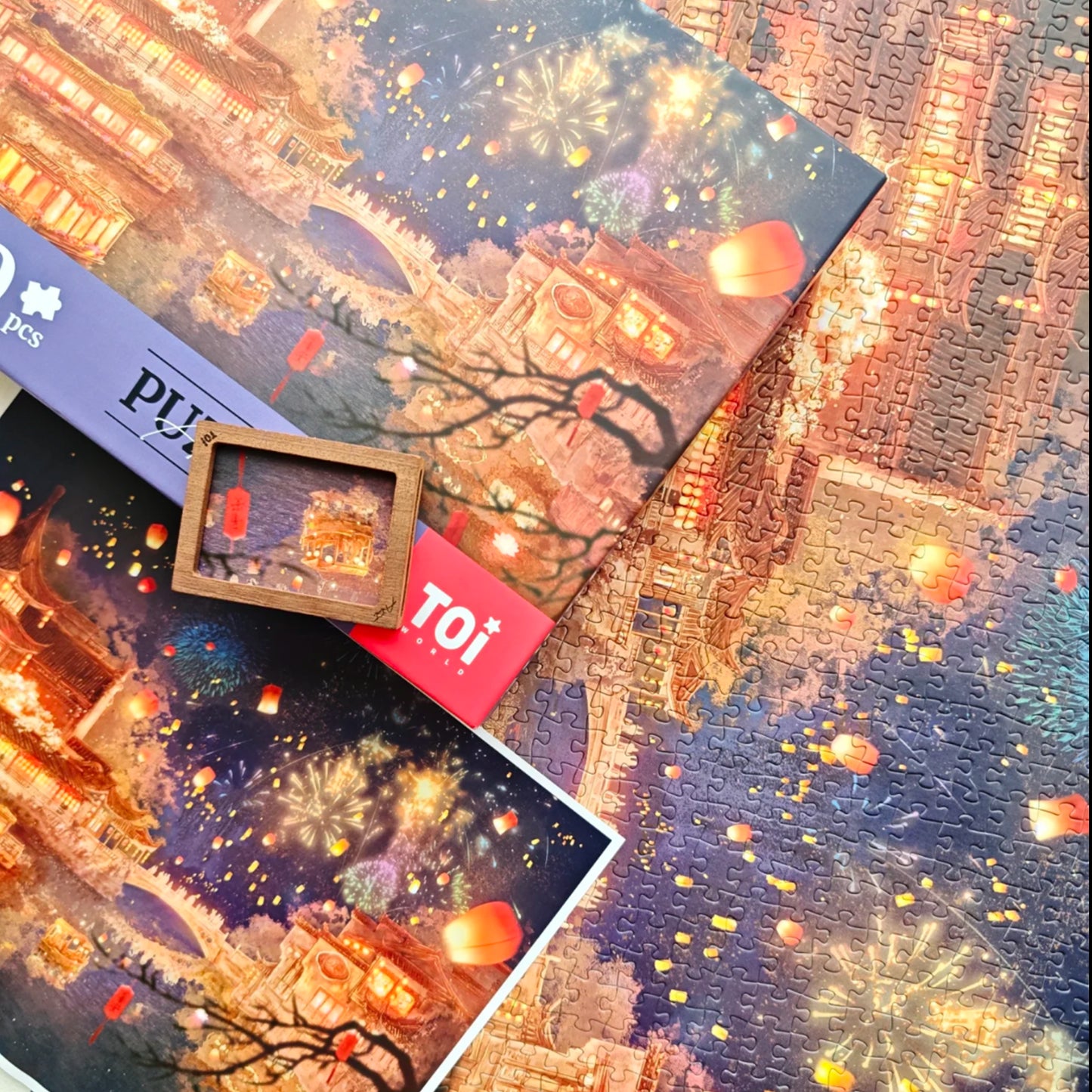Night Mooring at Qinhuai 1000 Piece Jigsaw Puzzle
