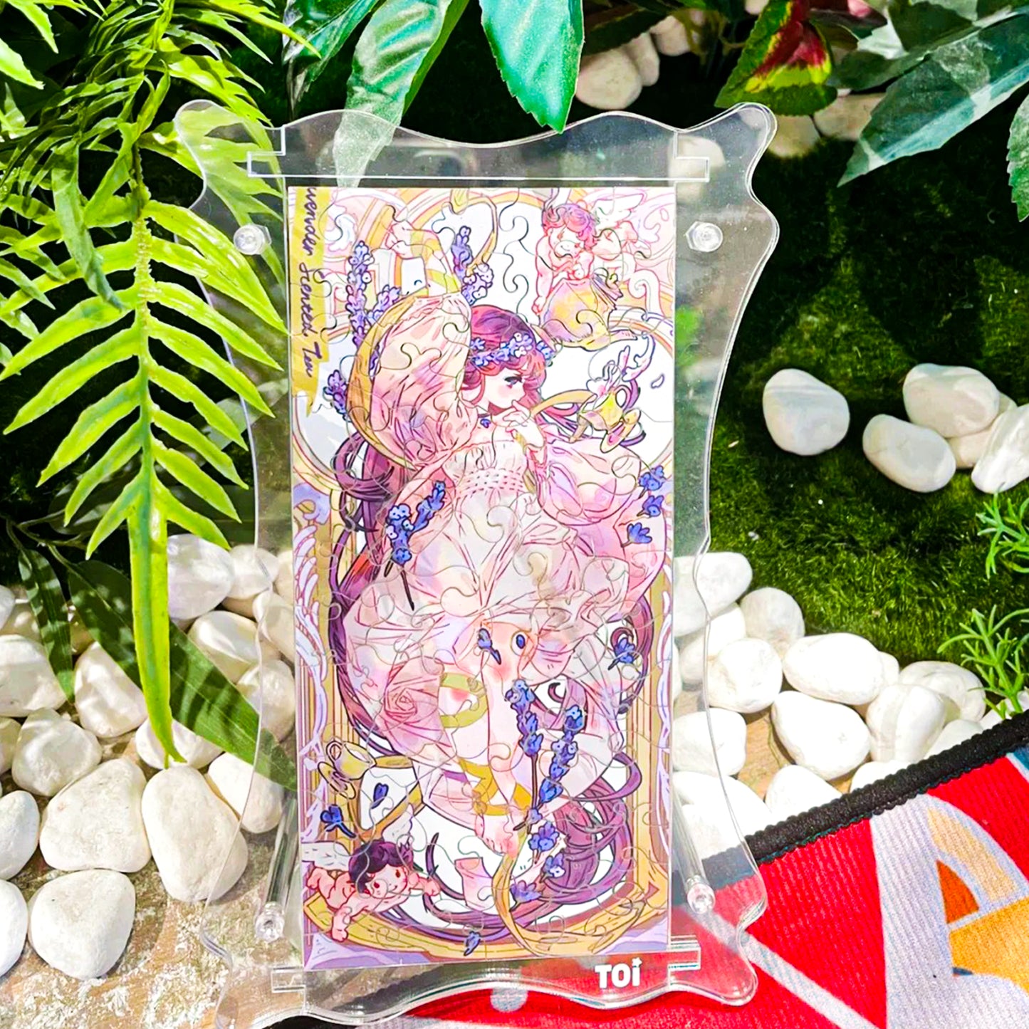 Goddess Tea Party Lavender Tea Irregular Acrylic Puzzles