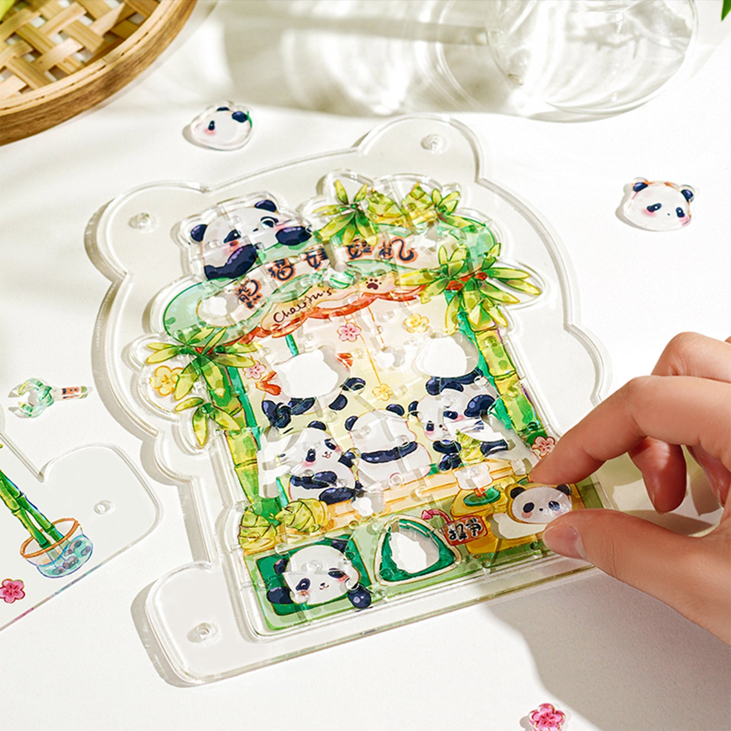 Panda Claw Machine 70 Piece Acrylic Puzzle