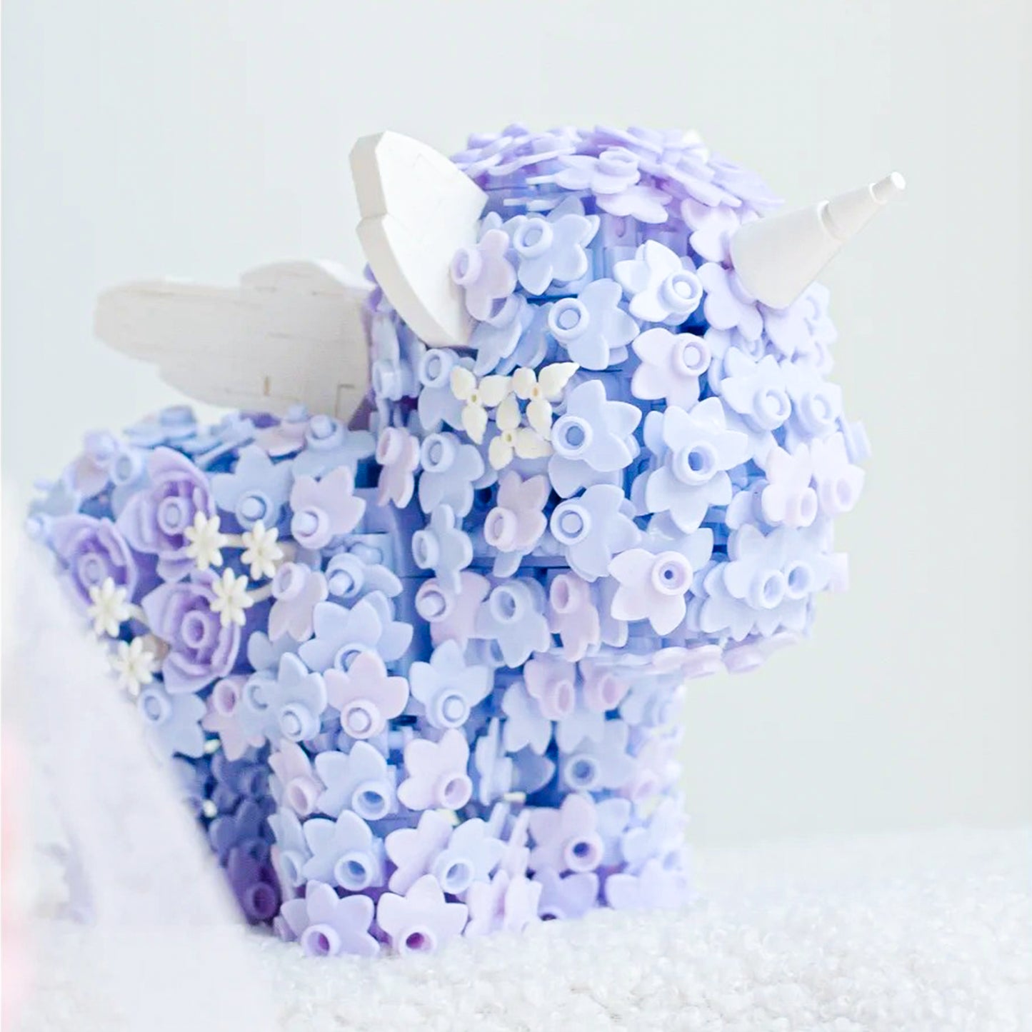 Unicorn Series Purple Starry Dream Display Building Block Set