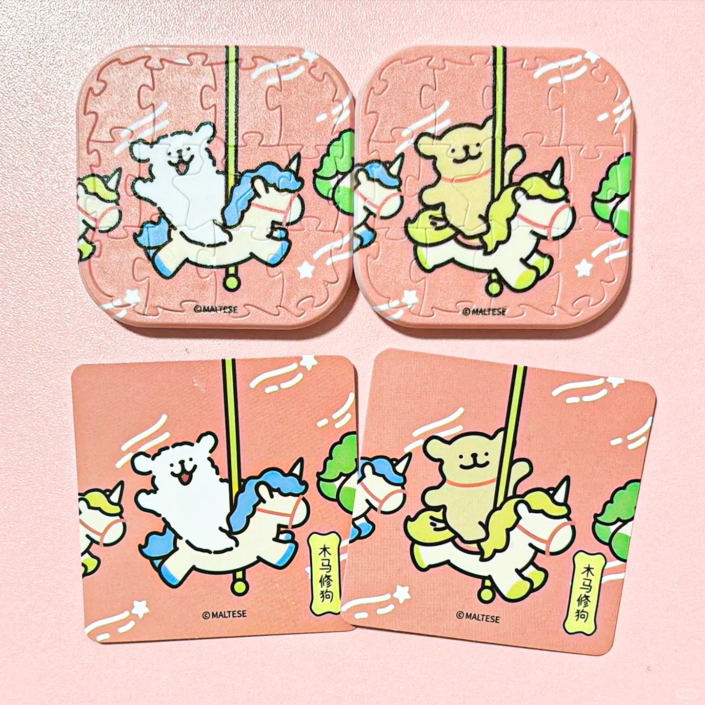 Maltese Blind Box Fridge Magnet Badge Puzzle