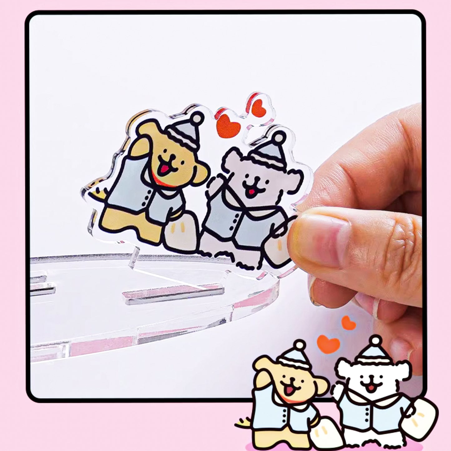 Maltese Puppy Memory Frame Series Good Night Acrylic Puzzle