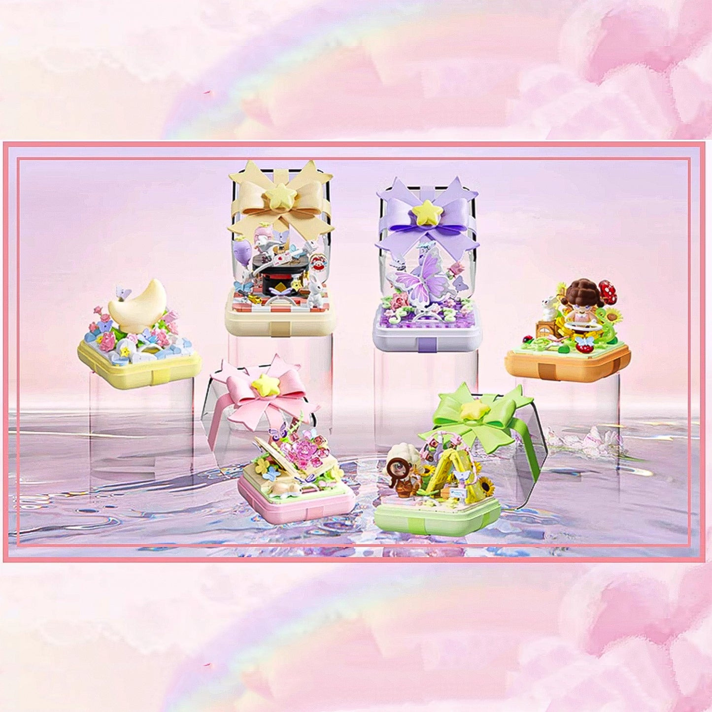 Star Wish Fingertip Love Language Decoding Building Block Set Ring Box