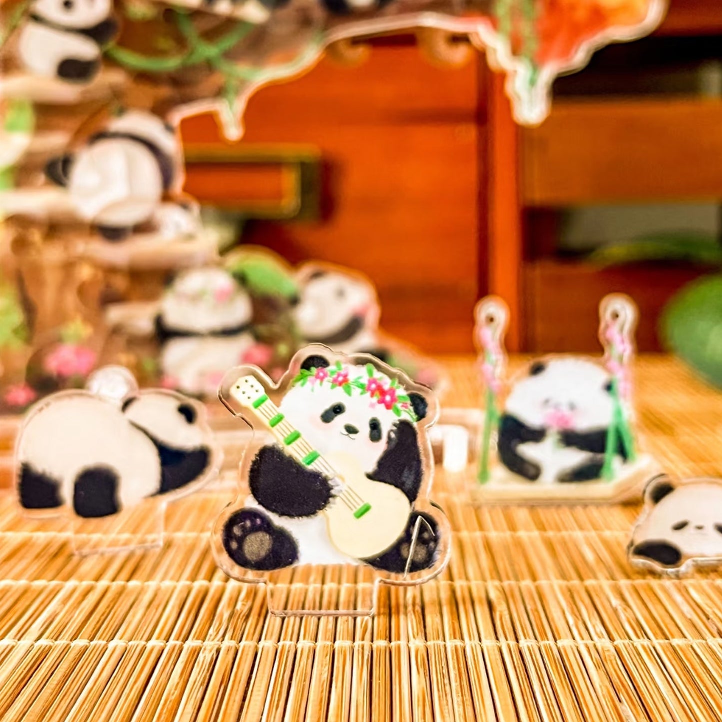 Panda Swing Tree 70 Piece Acrylic Puzzle