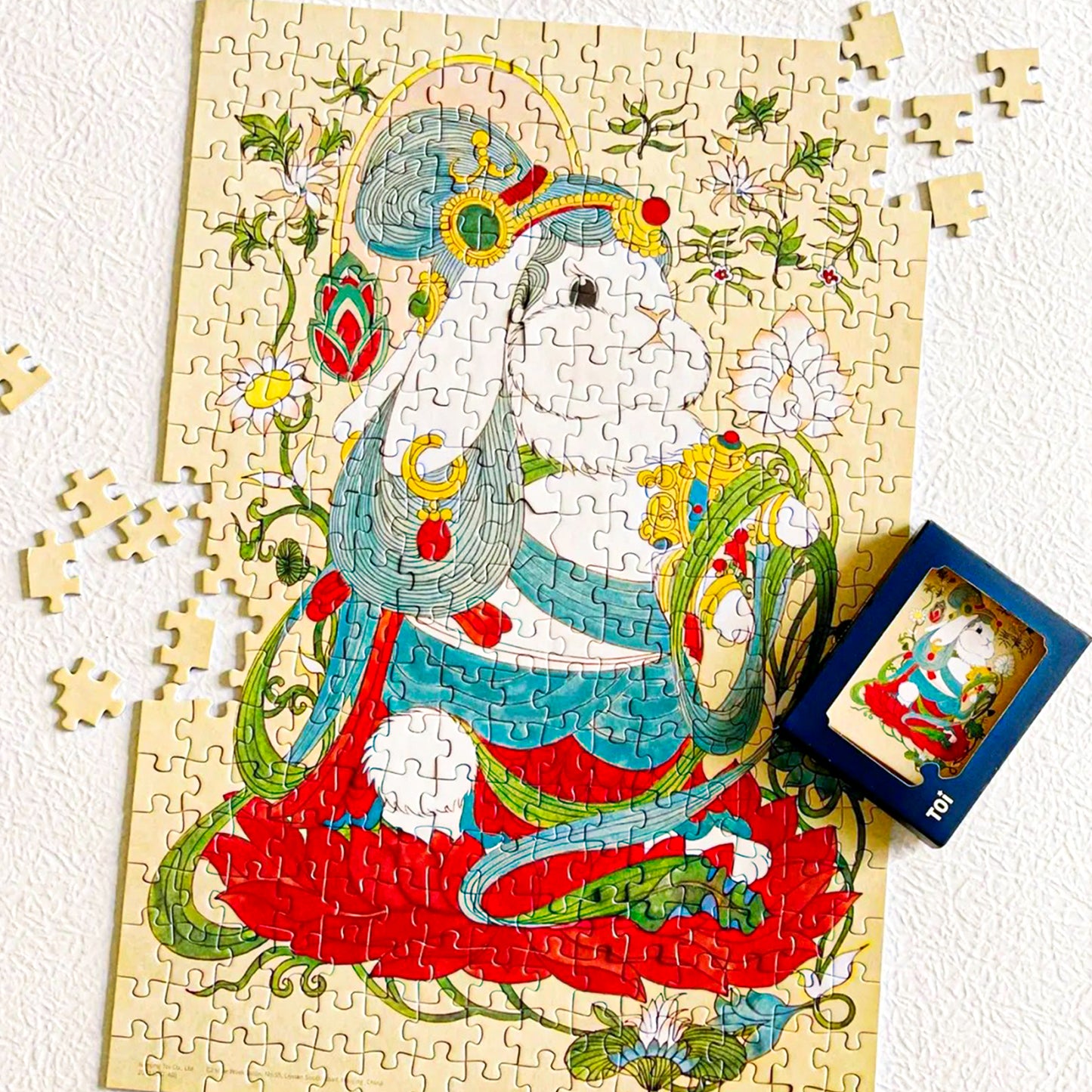 Radiant Dunhuang Series Dunhuang Bunny Two 300 Piece Jigsaw Puzzle