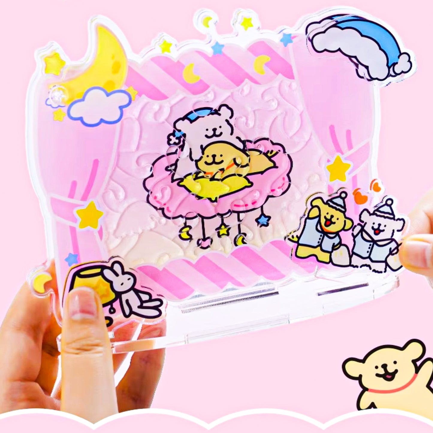 Maltese Puppy Memory Frame Series Good Night Acrylic Puzzle