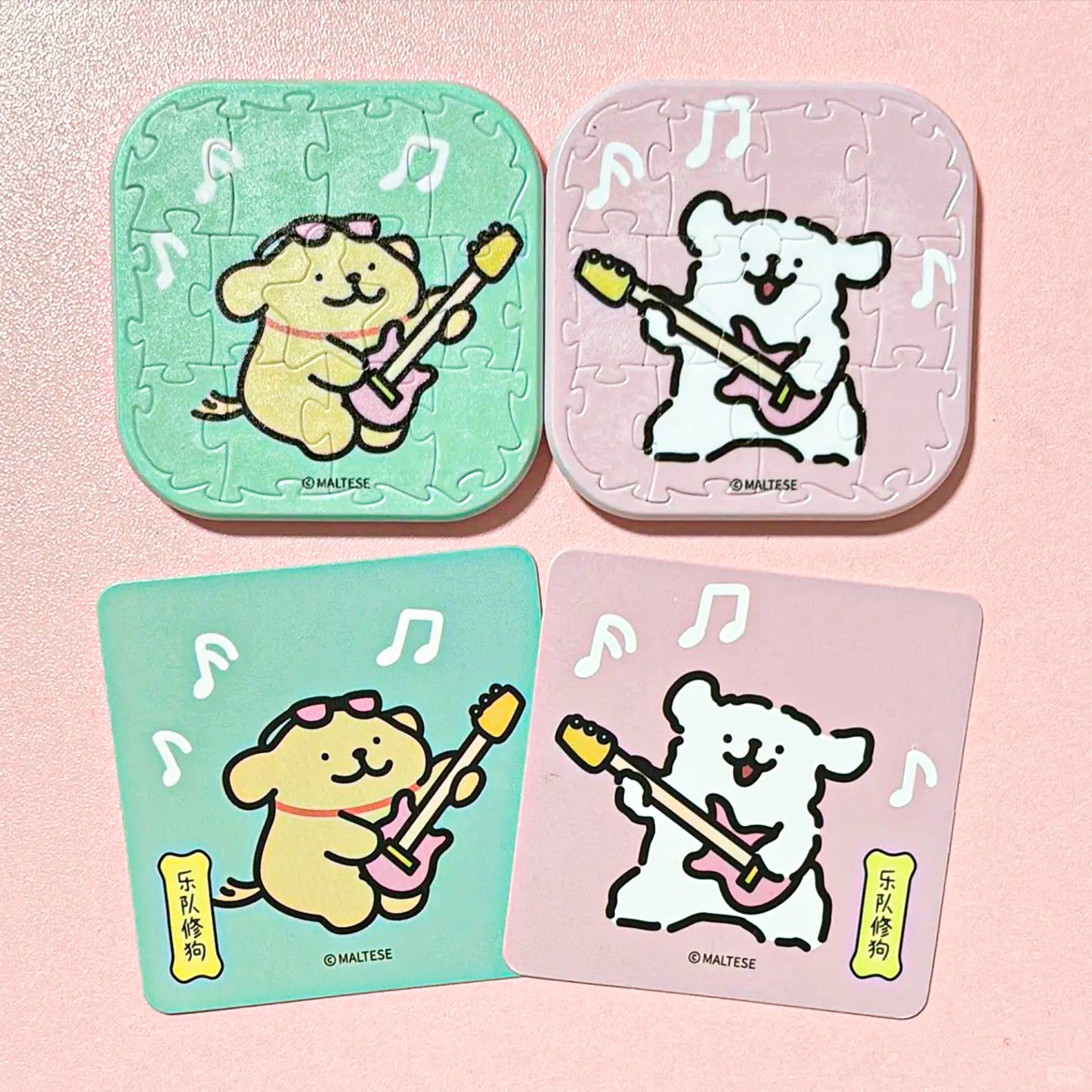 Maltese Blind Box Fridge Magnet Badge Puzzle
