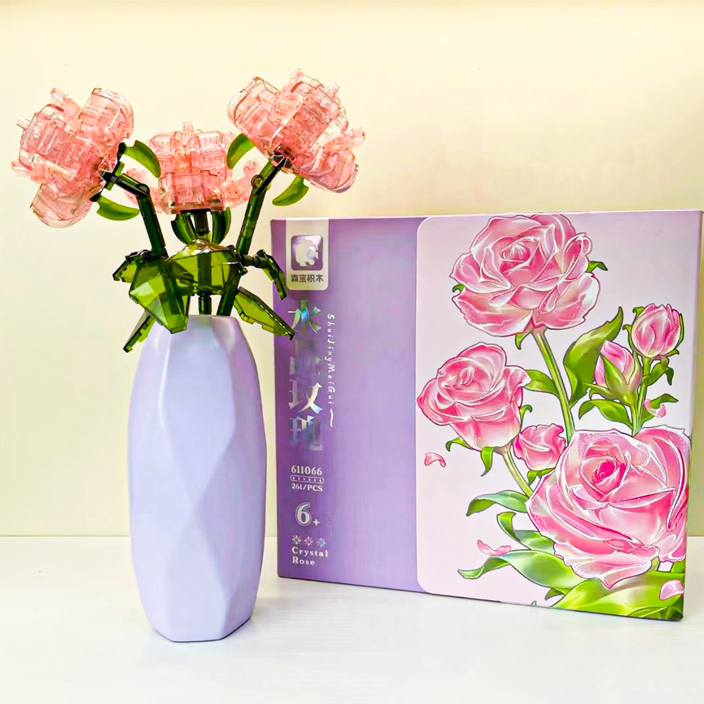 Block Florist Crystal Rose