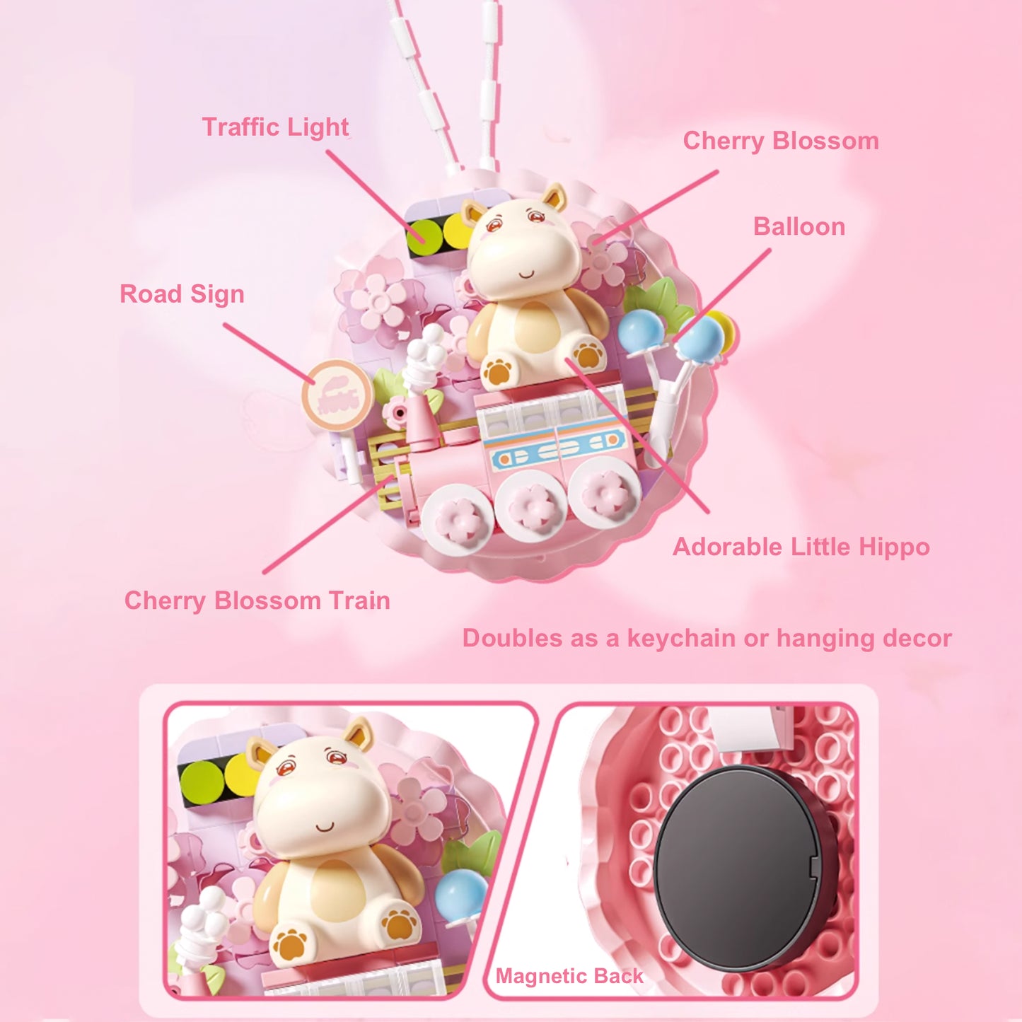 Sweet Cherry Blossom Fridge Magnet C
