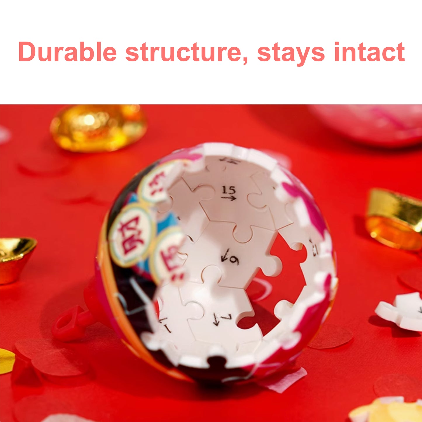 Assemble the Ball Everything Little Immortal Blossoming Peach Flowers Irregular Acrylic Puzzle