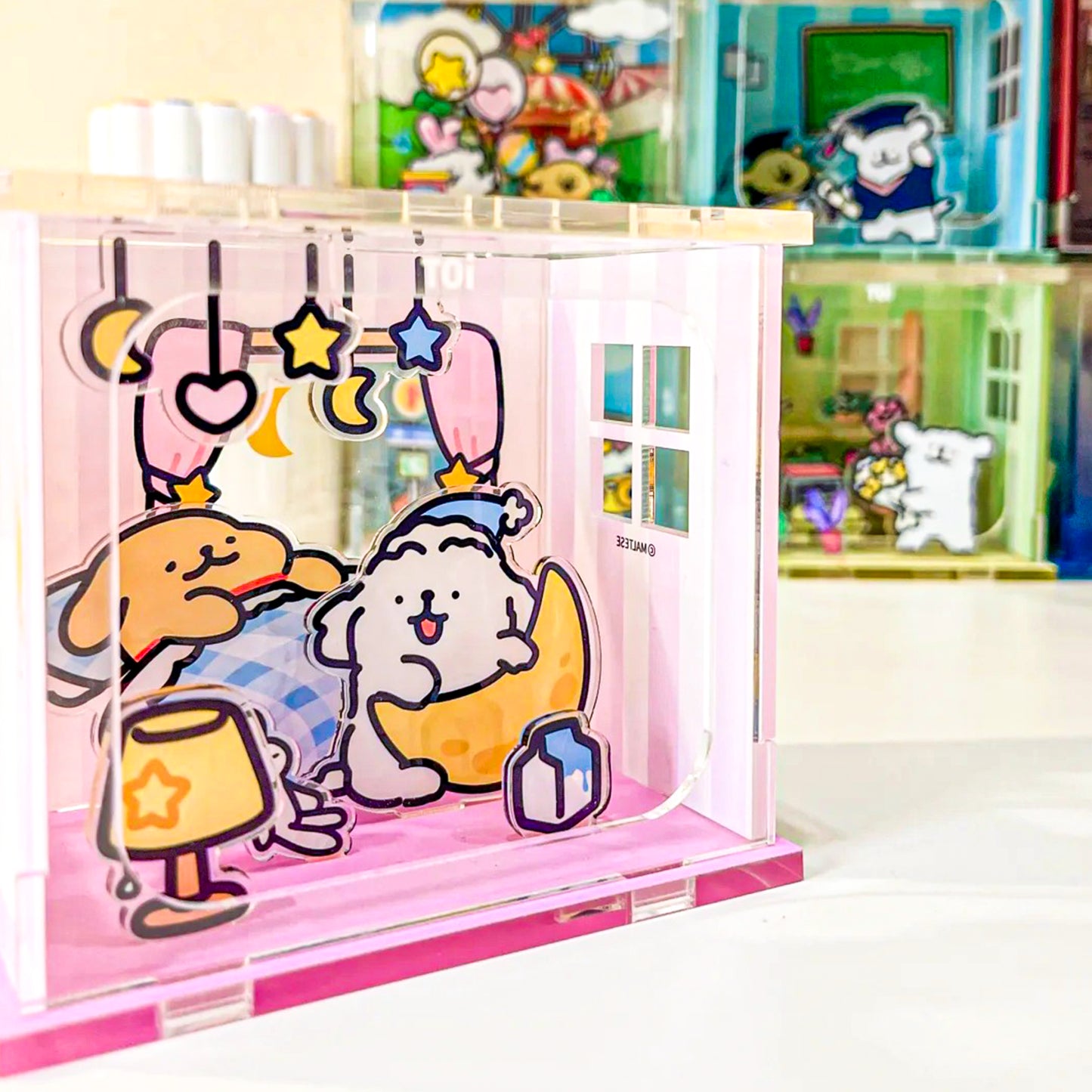 Maltese Puppy Playhouse Acrylic Puzzle
