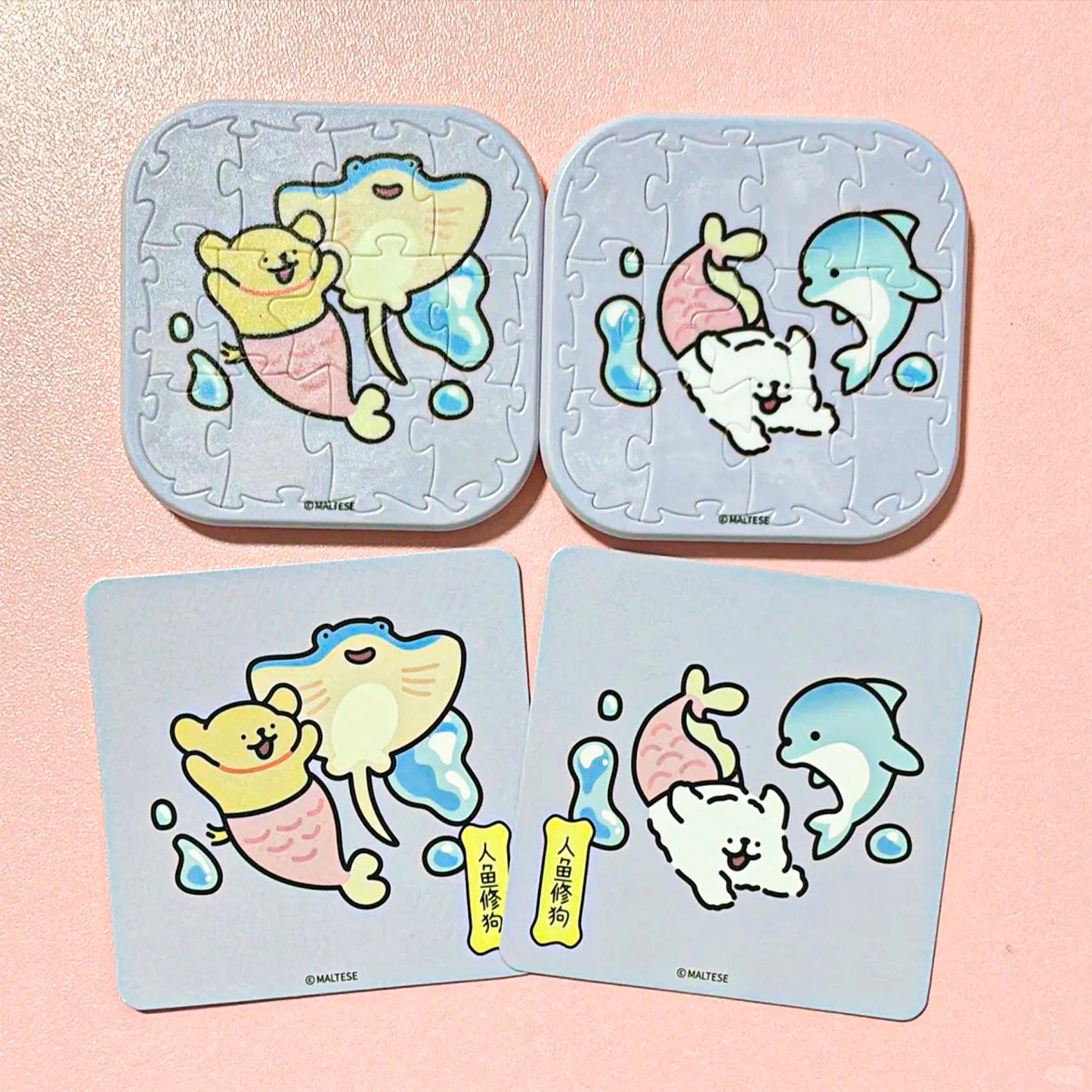 Maltese Blind Box Fridge Magnet Badge Puzzle