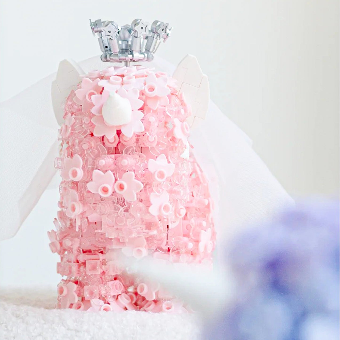 Unicorn Series Pink Fantasy Glow Display Building Block Set