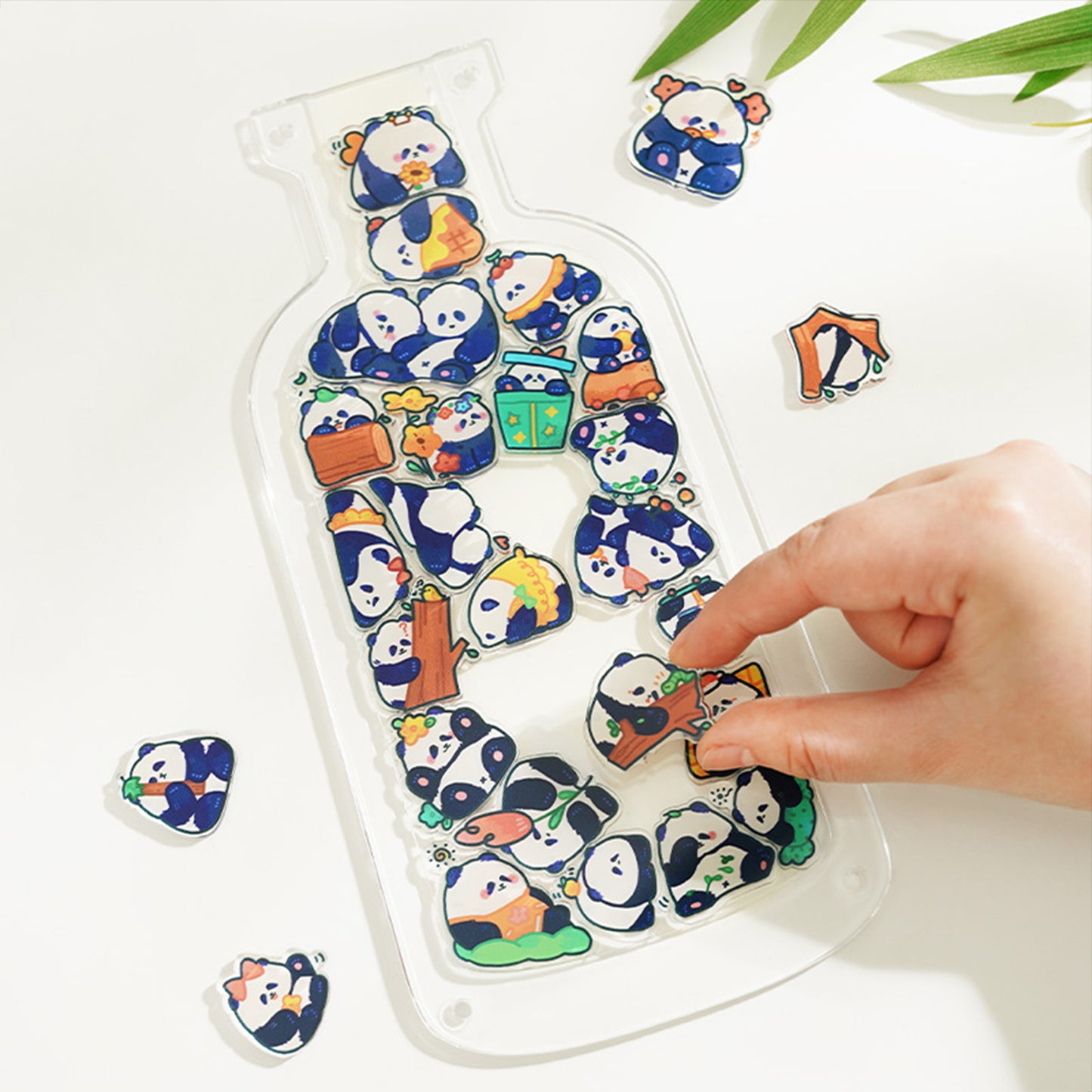 PETS IN THE BOTTLE Panda Hua Hua Animal Shaped Acrylic Puzzle