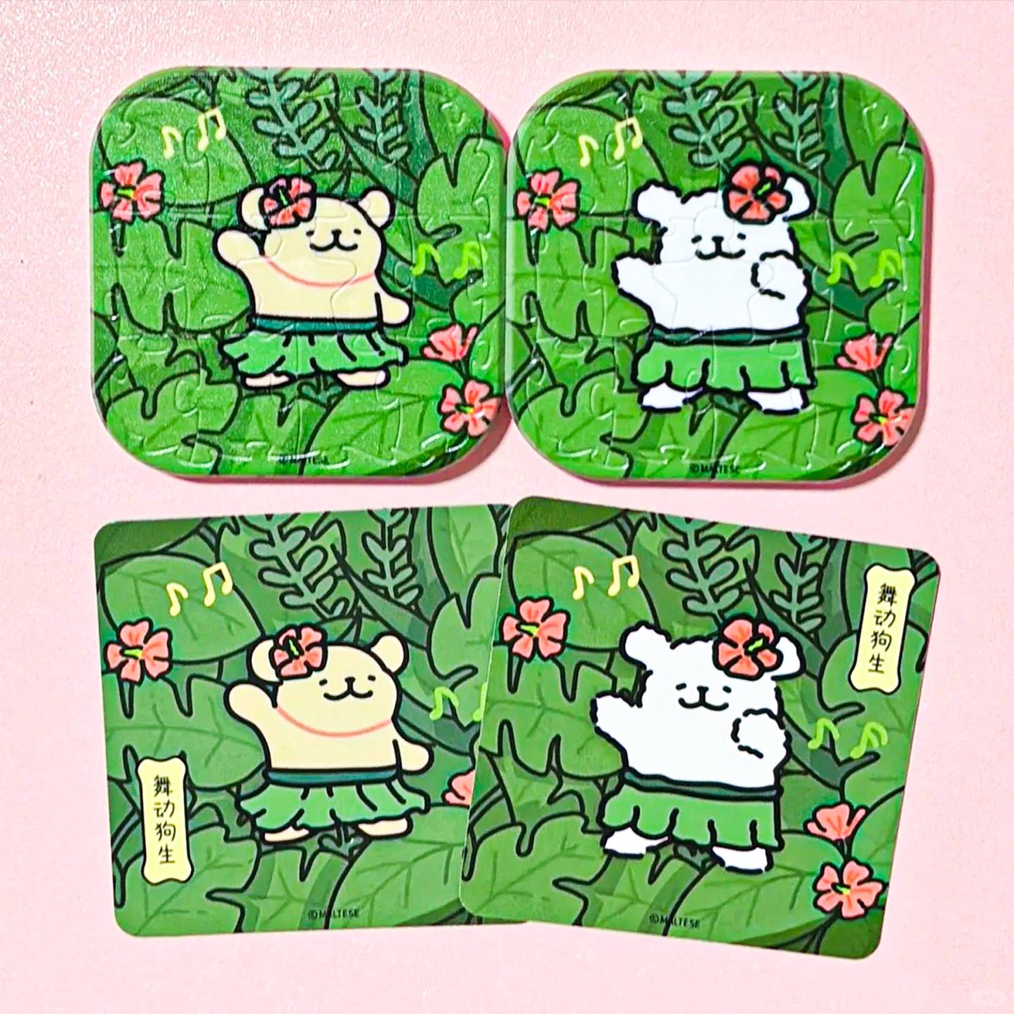 Maltese Blind Box Fridge Magnet Badge Puzzle