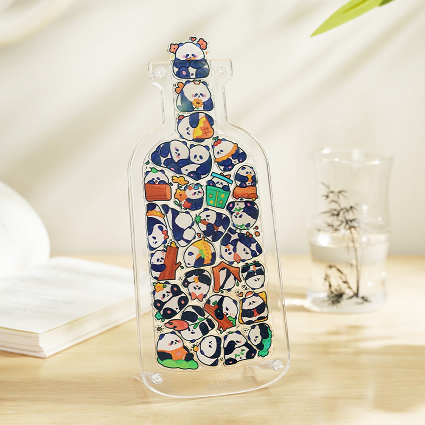 PETS IN THE BOTTLE Panda Hua Hua Animal Shaped Acrylic Puzzle