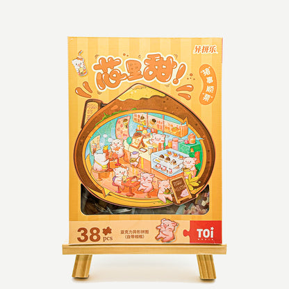 Sweet Core Series Smooth Sailing with the Piggy Irregular Acrylic Puzzle