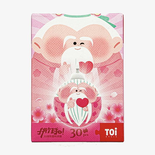 Assemble the Ball  Everything Little Immortal Blossoming Peach Flowers Irregular Acrylic Puzzle