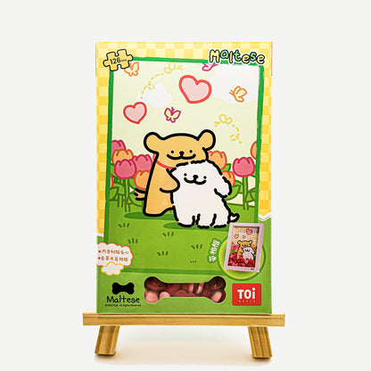 Maltese Puppy Loves You Acrylic Puzzles