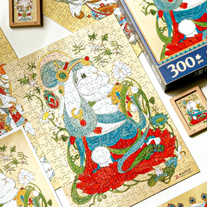 Radiant Dunhuang Series Dunhuang Bunny Two 300 Piece Jigsaw Puzzle