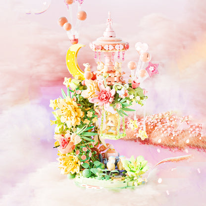 Block Florist Flowers and Moon
