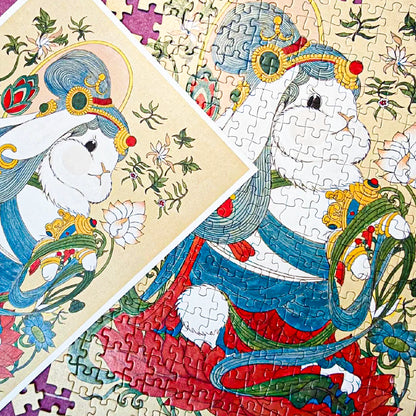 Radiant Dunhuang Series Dunhuang Bunny Two 300 Piece Jigsaw Puzzle