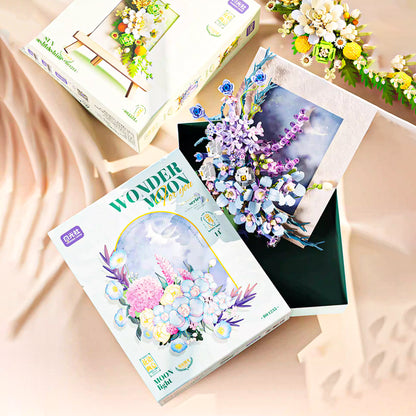 For You Series Flower Language and Painting Bouquet Display Set