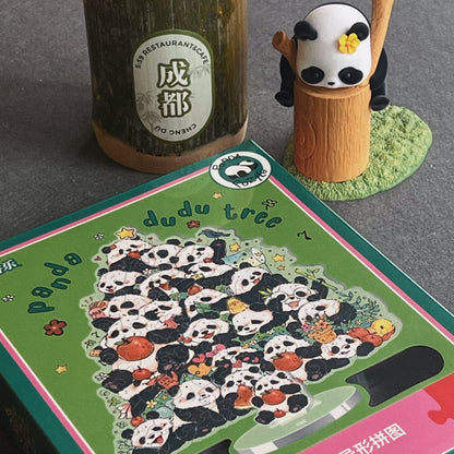 Chubby Panda Tree 69 Piece Acrylic Puzzle