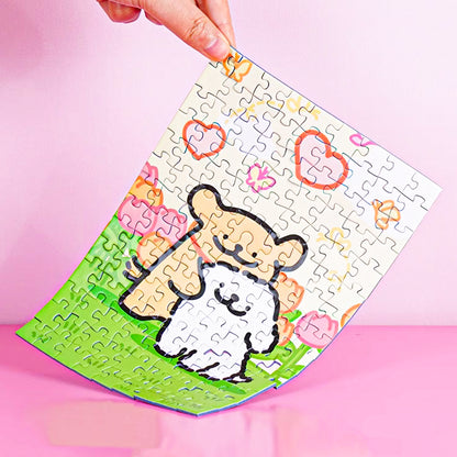 Maltese Puppy Loves You Acrylic Puzzles