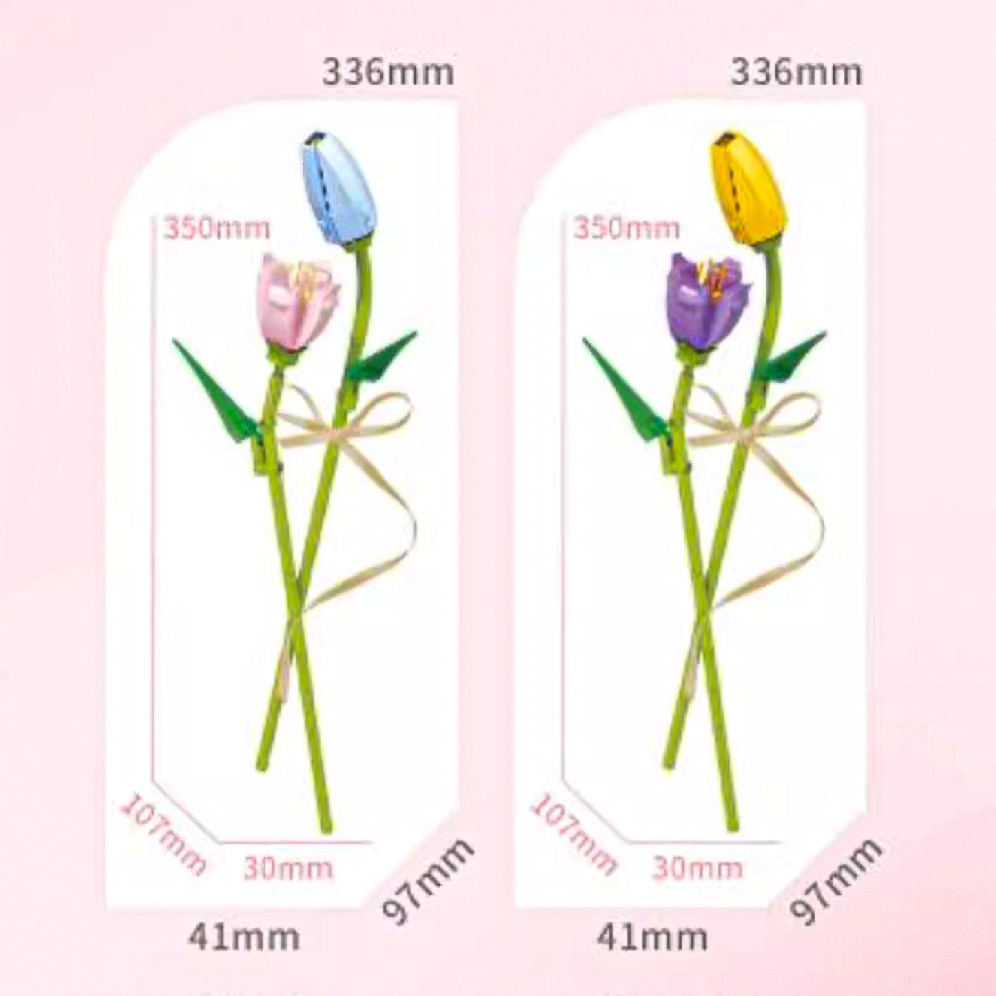 Block Florist Purple & Yellow Tulip