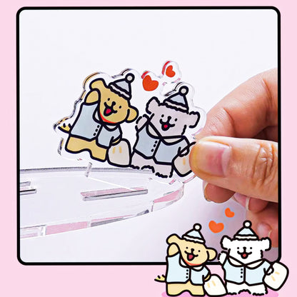 Maltese Puppy Memory Frame Series Good Night Acrylic Puzzle