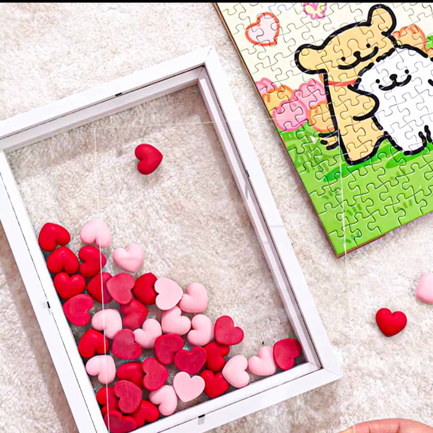 Maltese Puppy Loves You Acrylic Puzzles