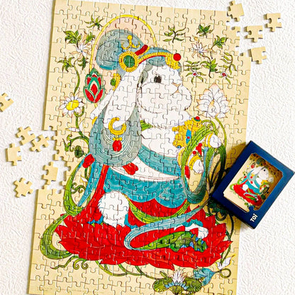 Radiant Dunhuang Series Dunhuang Bunny Two 300 Piece Jigsaw Puzzle