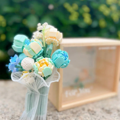 For You Series Stars Blooms Building Block Flower Bouquet Display Set
