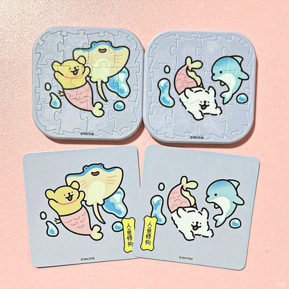 Maltese Blind Box Fridge Magnet Badge Puzzle