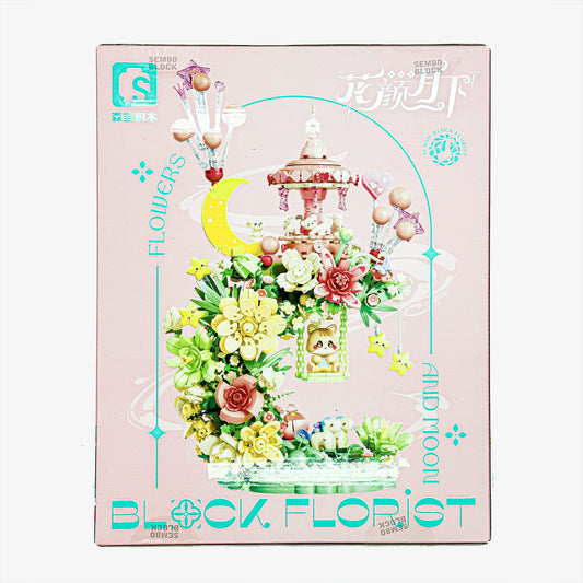 Block Florist Flowers and Moon